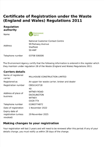 Waste Regulations 2011